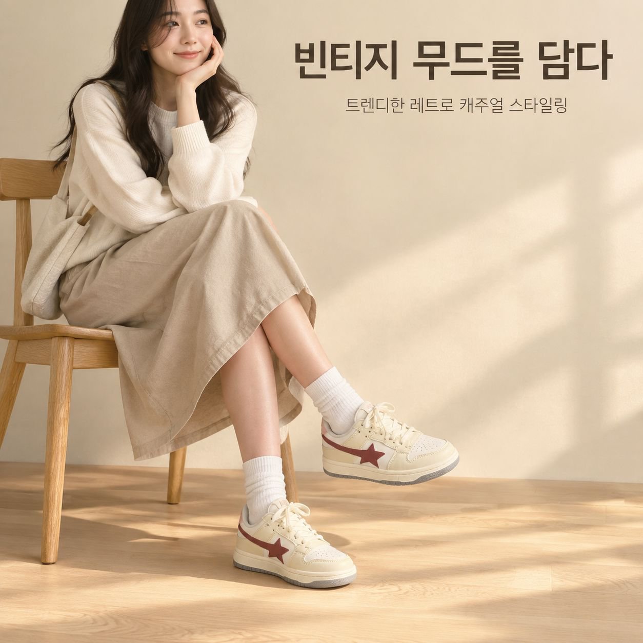 두꺼운 밑창 미국풍 빈티지 스타 보드 신발 학생용 여성 캐주얼 화이트 신발