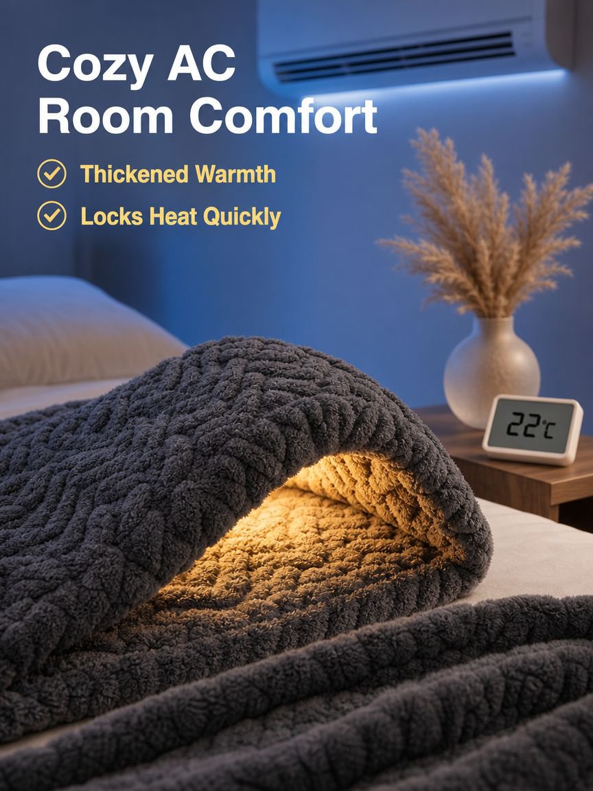 Thickened Jacquard Fleece Blanket