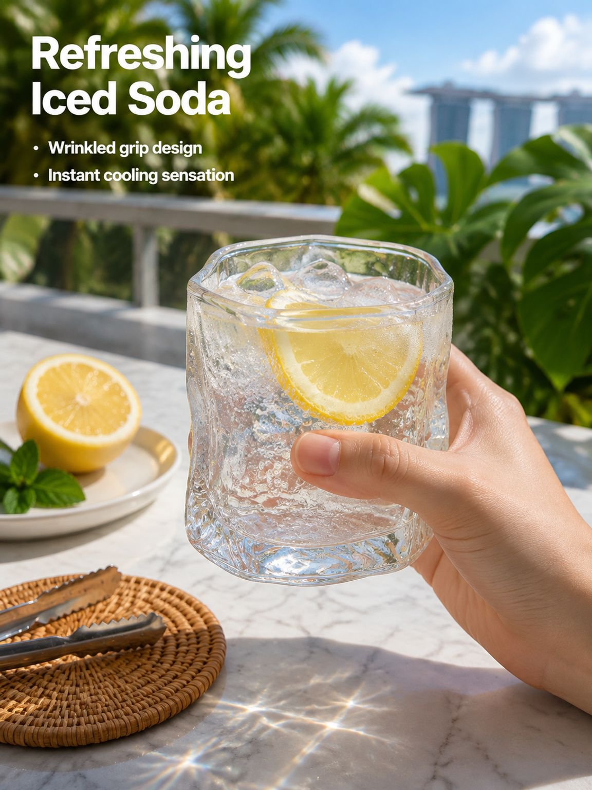 Creative Twisted Cold Water Glass Cup
