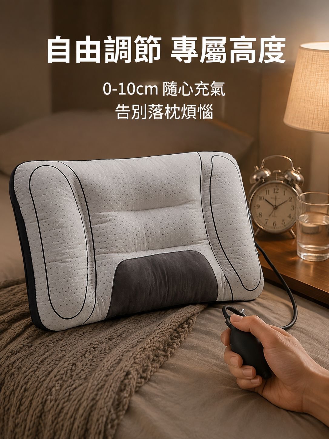 家用護頸椎充氣枕頭