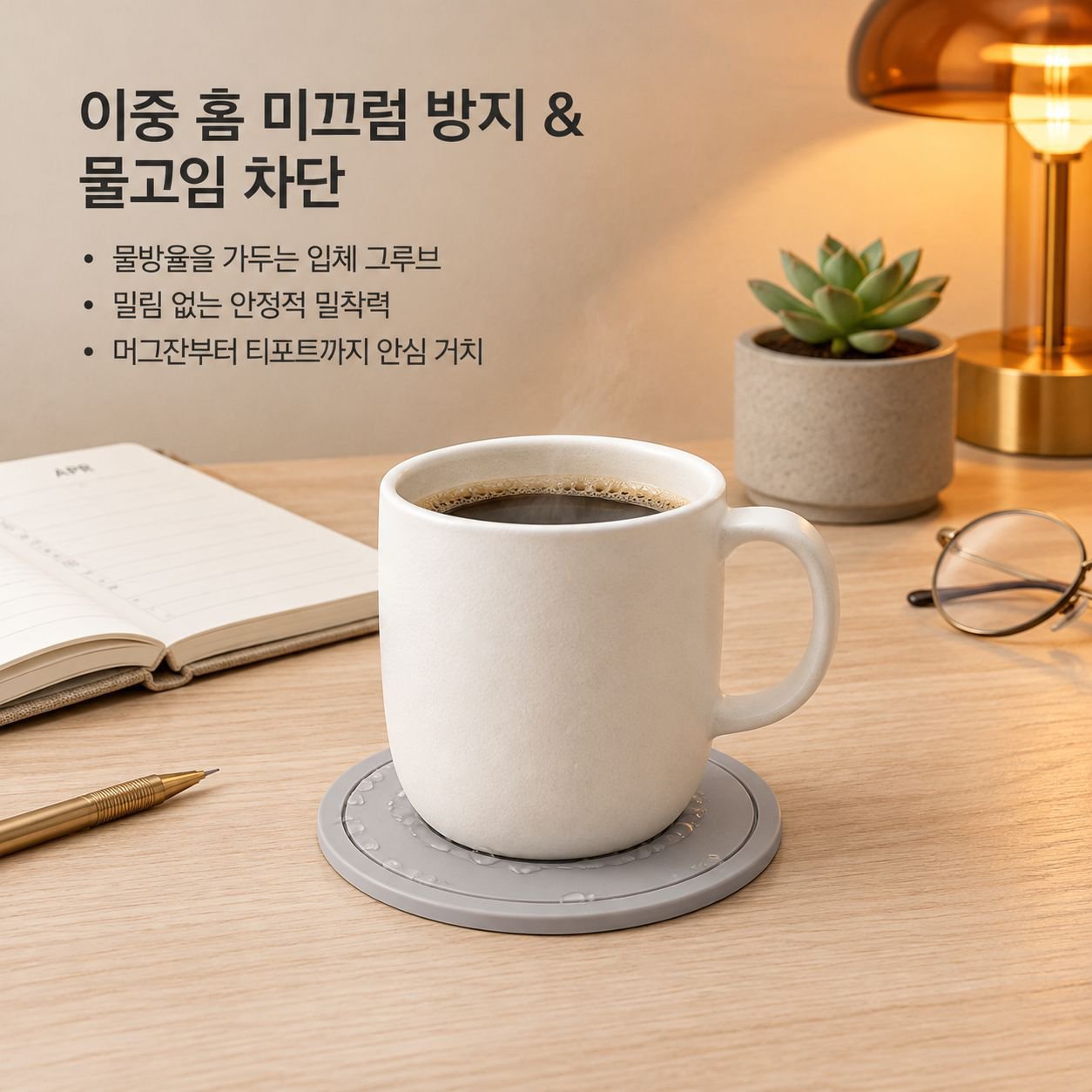 실리콘 냄비받침 컵받침 식탁매트 방열 내열 주방 테이블매트