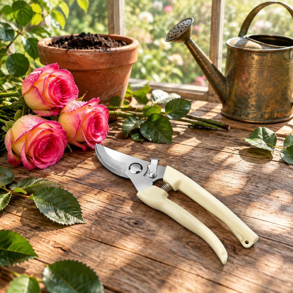  Edelstahl-Gartenschere für Pflanzenpfleg