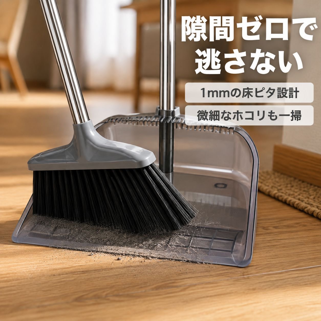 ほうきとちりとりのセット清掃用具