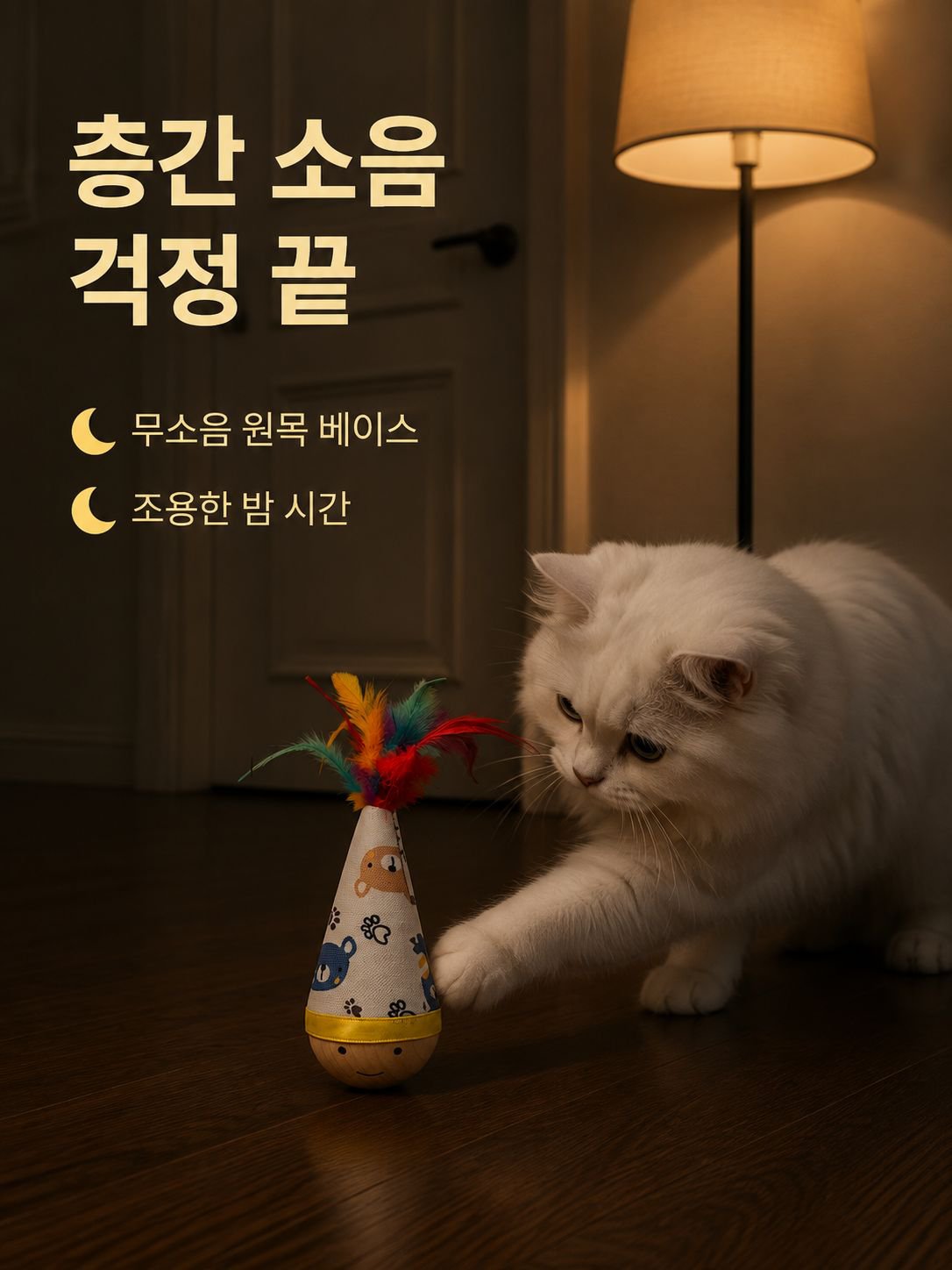 넘어지지 않는 고양이 장난감 스트레스 해소 아이템