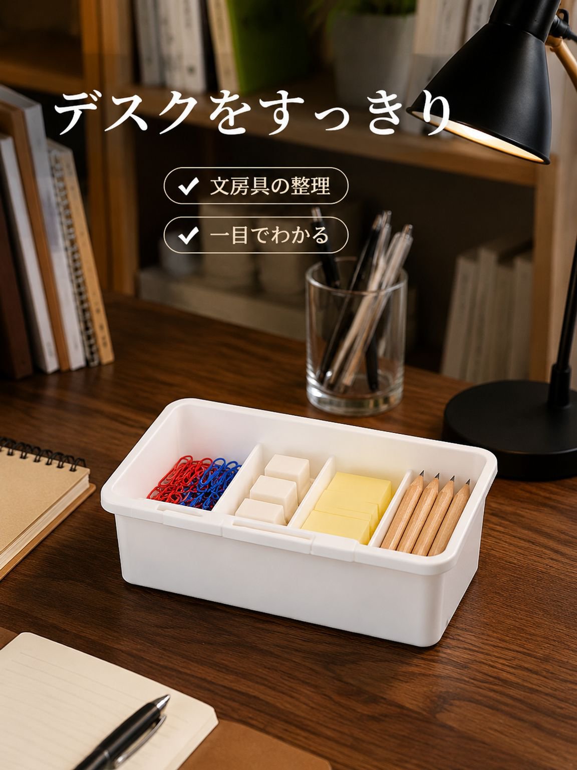 多機能調節可能コンパートメントオーガナイザーボックス