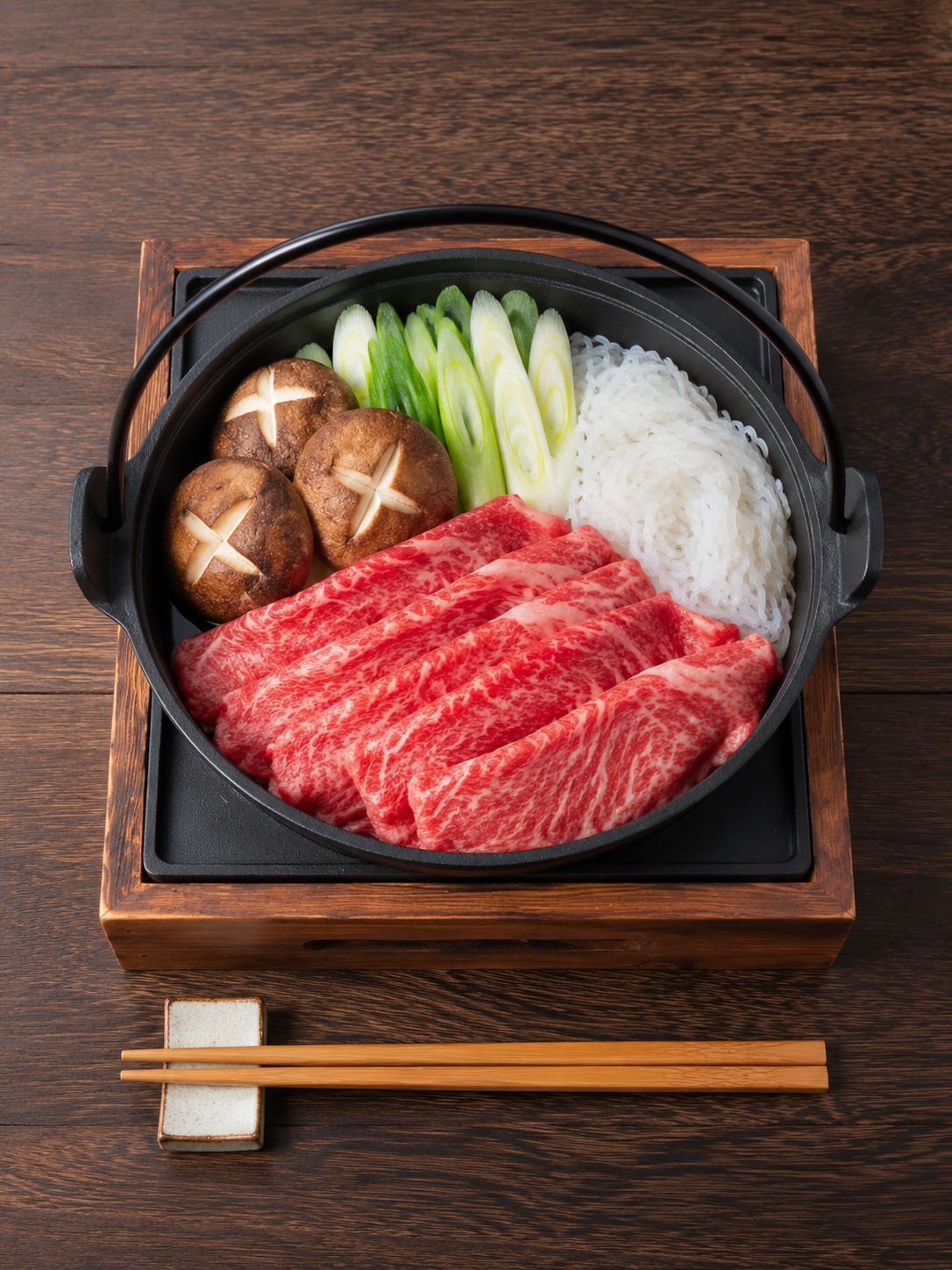 JS Japanese style pot for hot pot and sukiyaki