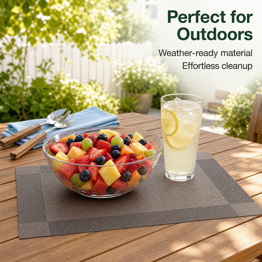 Antibacterial Non-slip Heat-resistant Table Mat, Household Mold-proof Coaster, Woven Dining Placemat