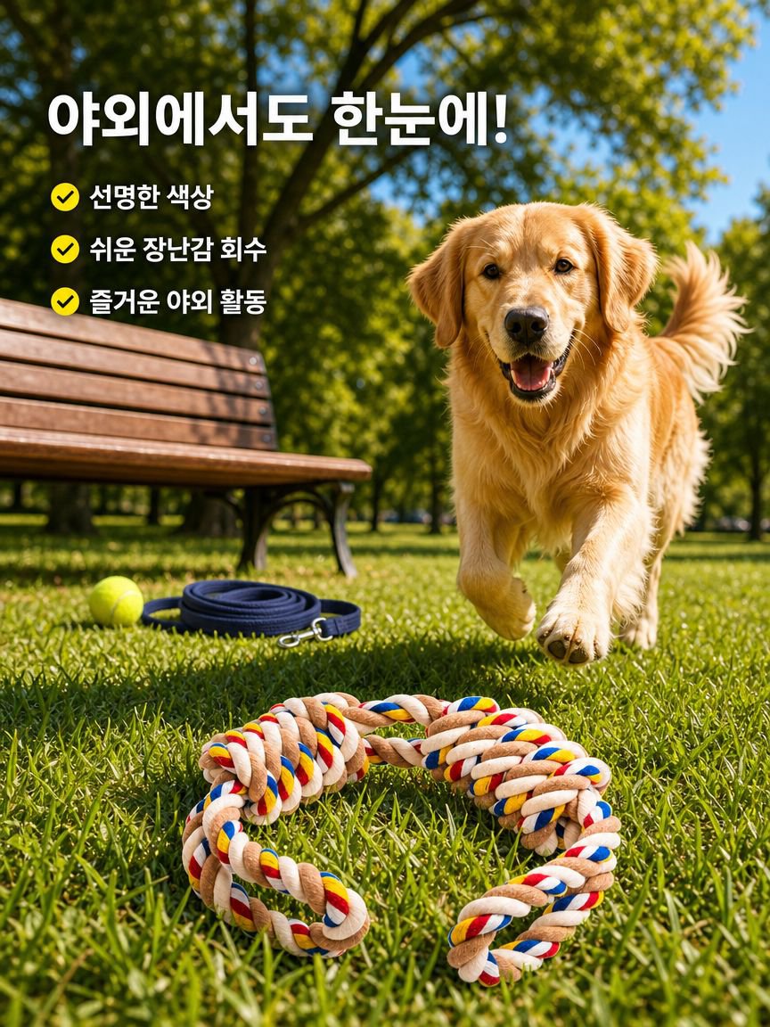 대형 로프 씹는 장난감 (강아지용)