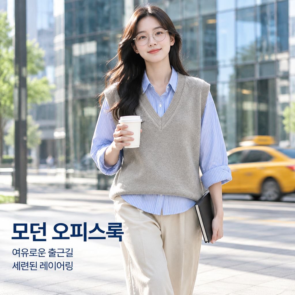 여성용 니트 조끼