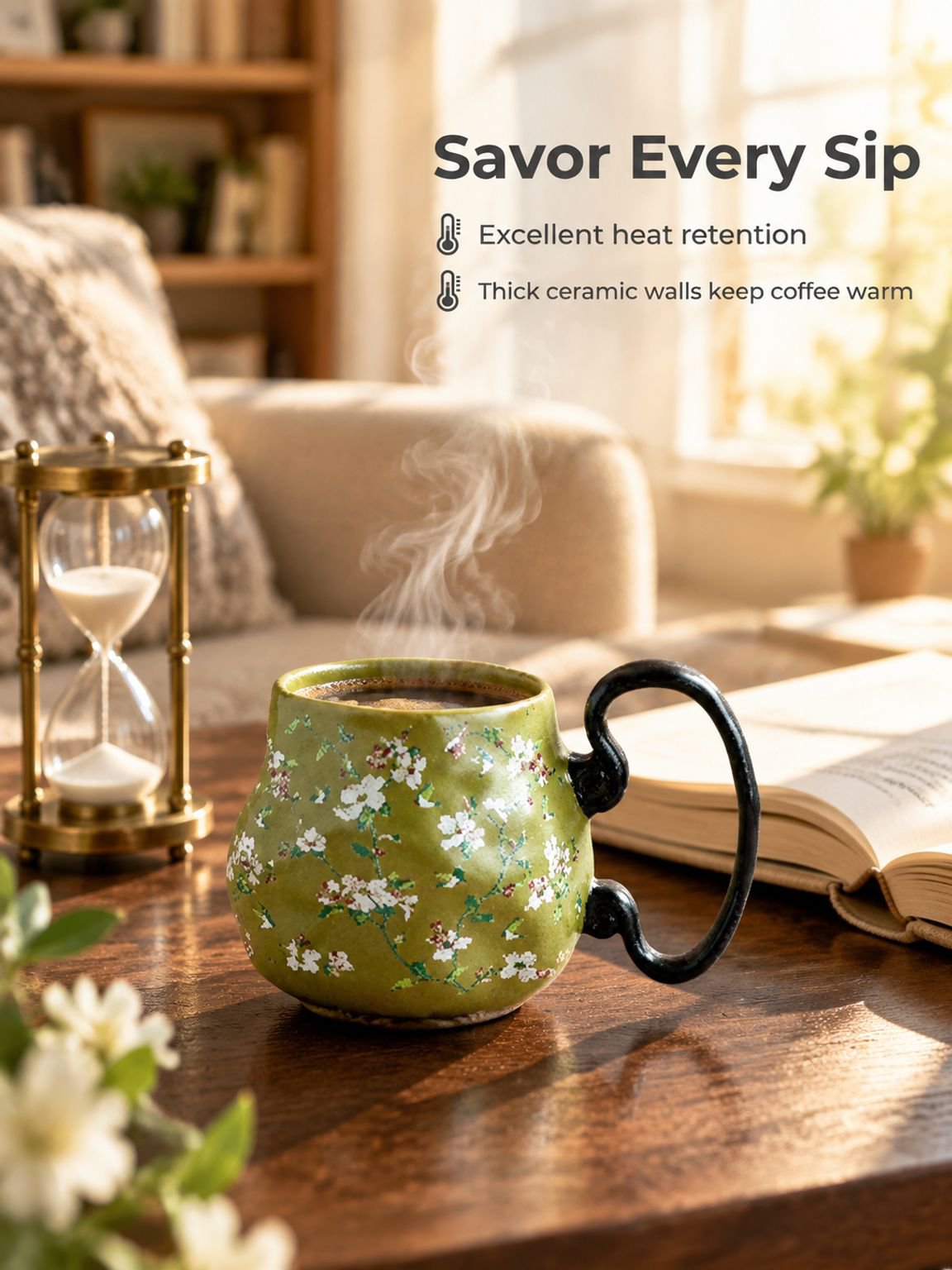 Rustic Handmade Ceramic Water Cup for Household Use