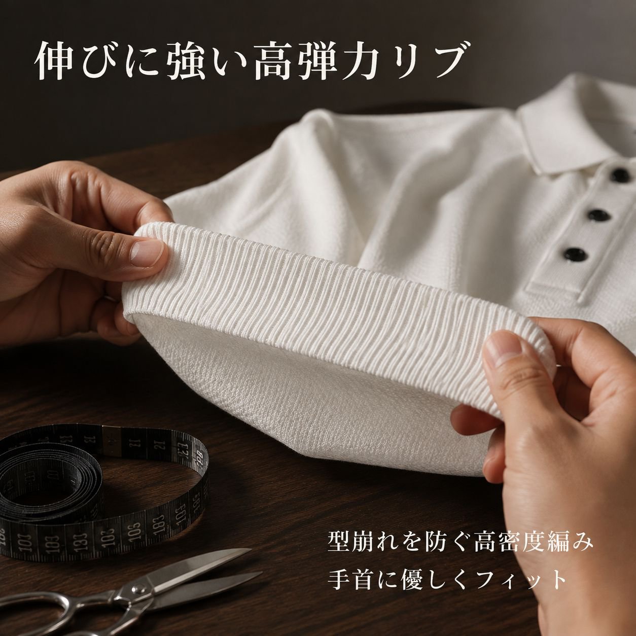 シンプルオールドマネースタイル メンズニットインナー