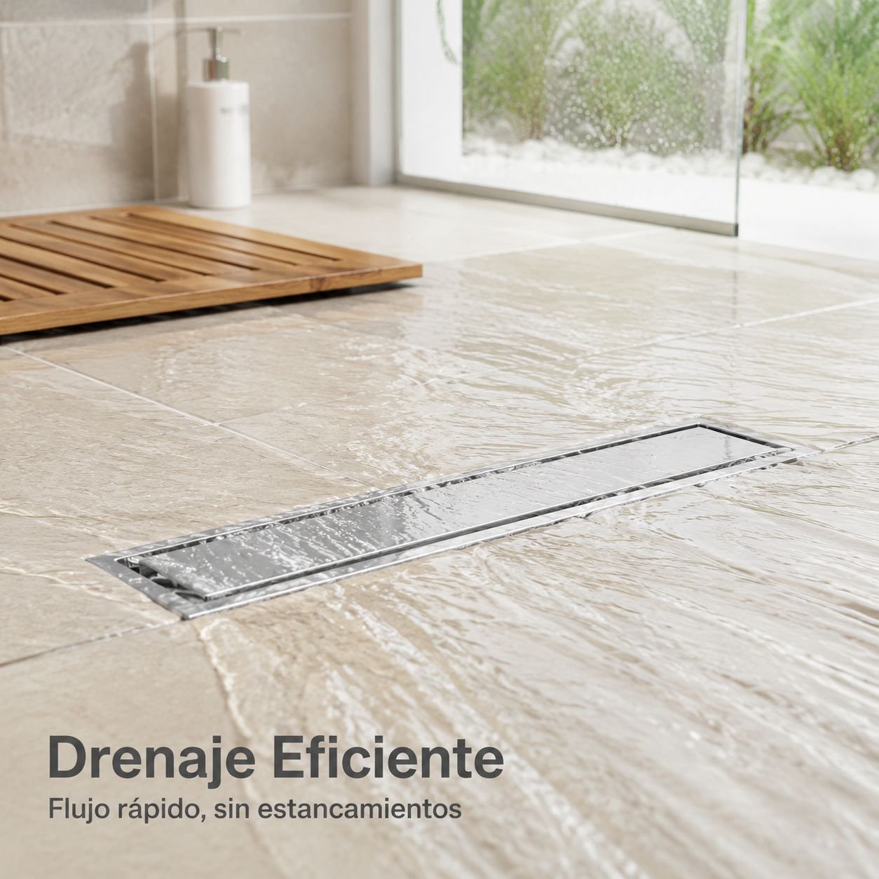 Rejilla de desagüe invisible de acero inoxidable 304 para cocina y baño, 10x40cm