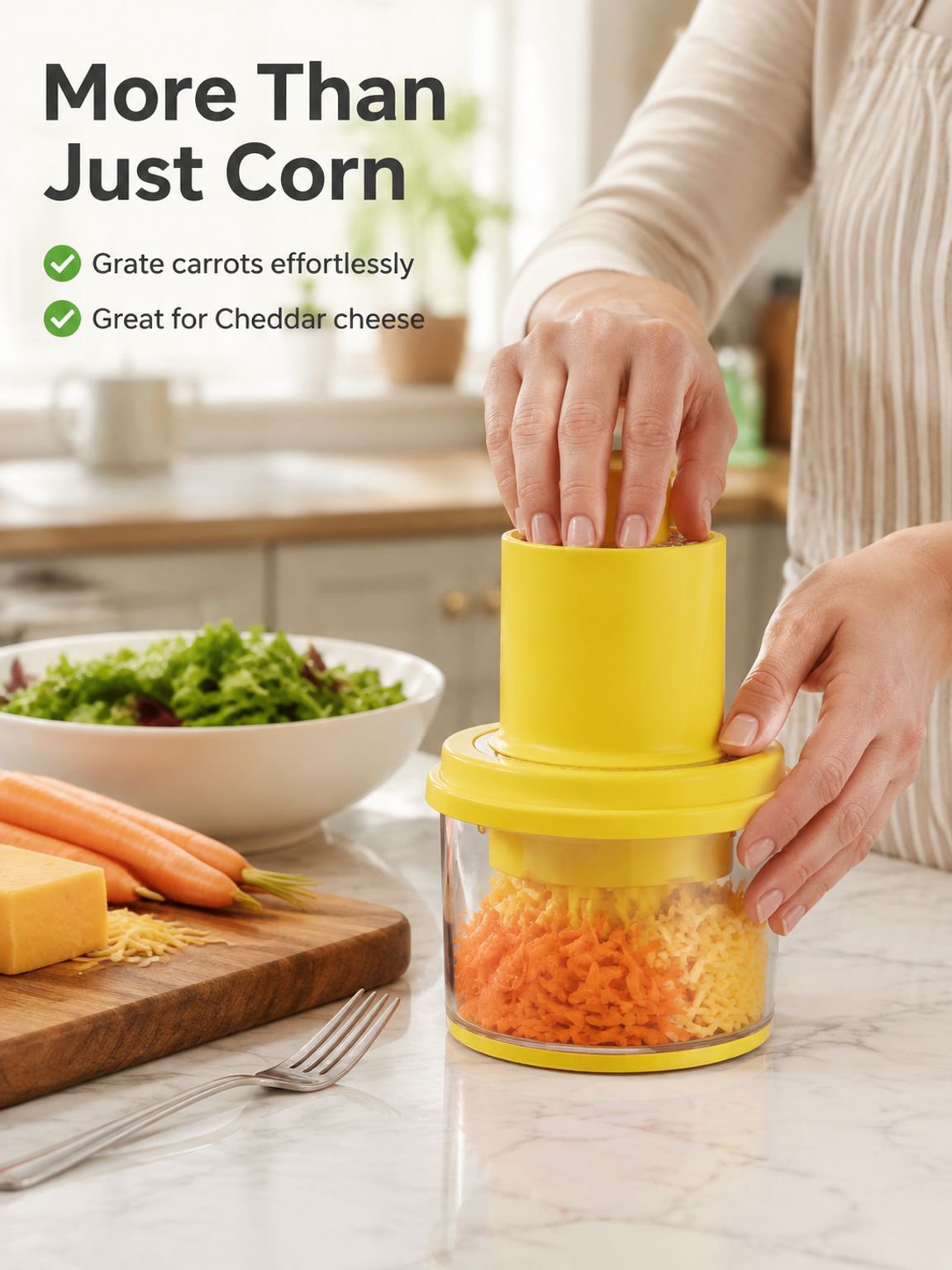 automatic corn grain separator for fast and clean kernel removal