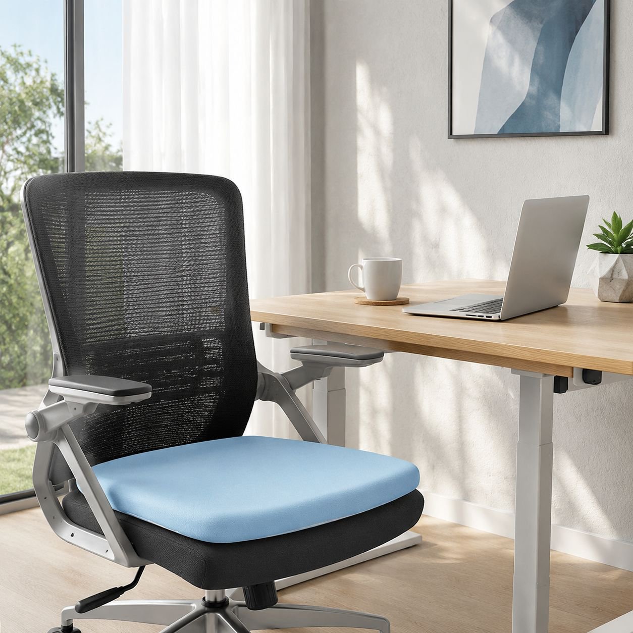 Ice silk elastic fabric seat cushion