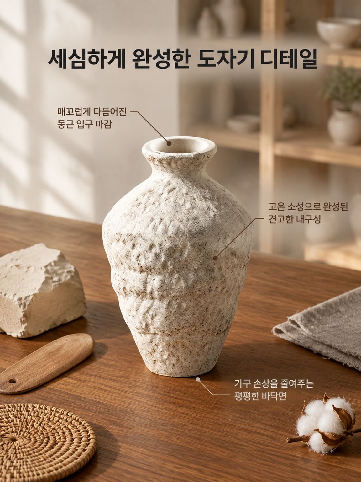 침실과 거실을 장식하는 대형 화병