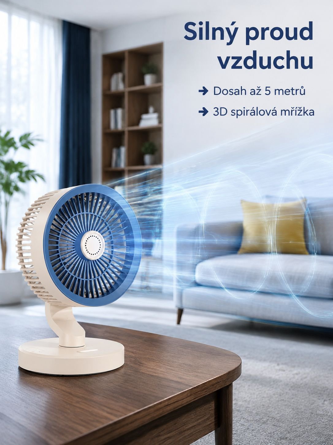 USB ventilátor pro cirkulaci vzduchu