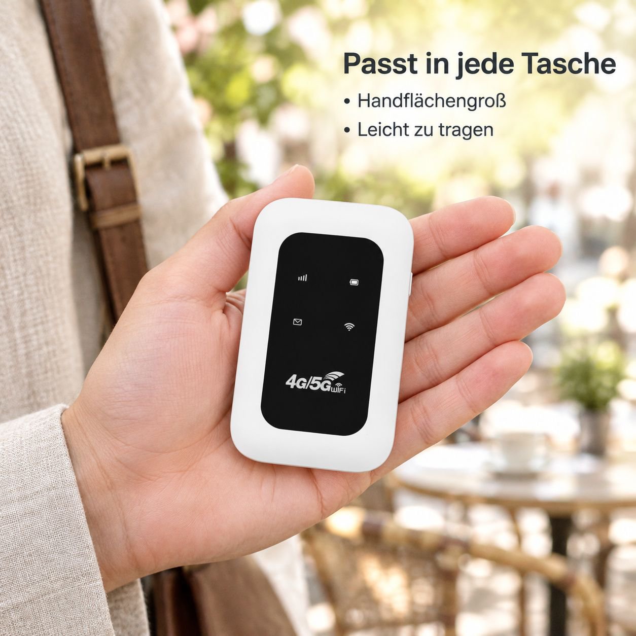 Tragbarer 4G WLAN-Router für unterwegs