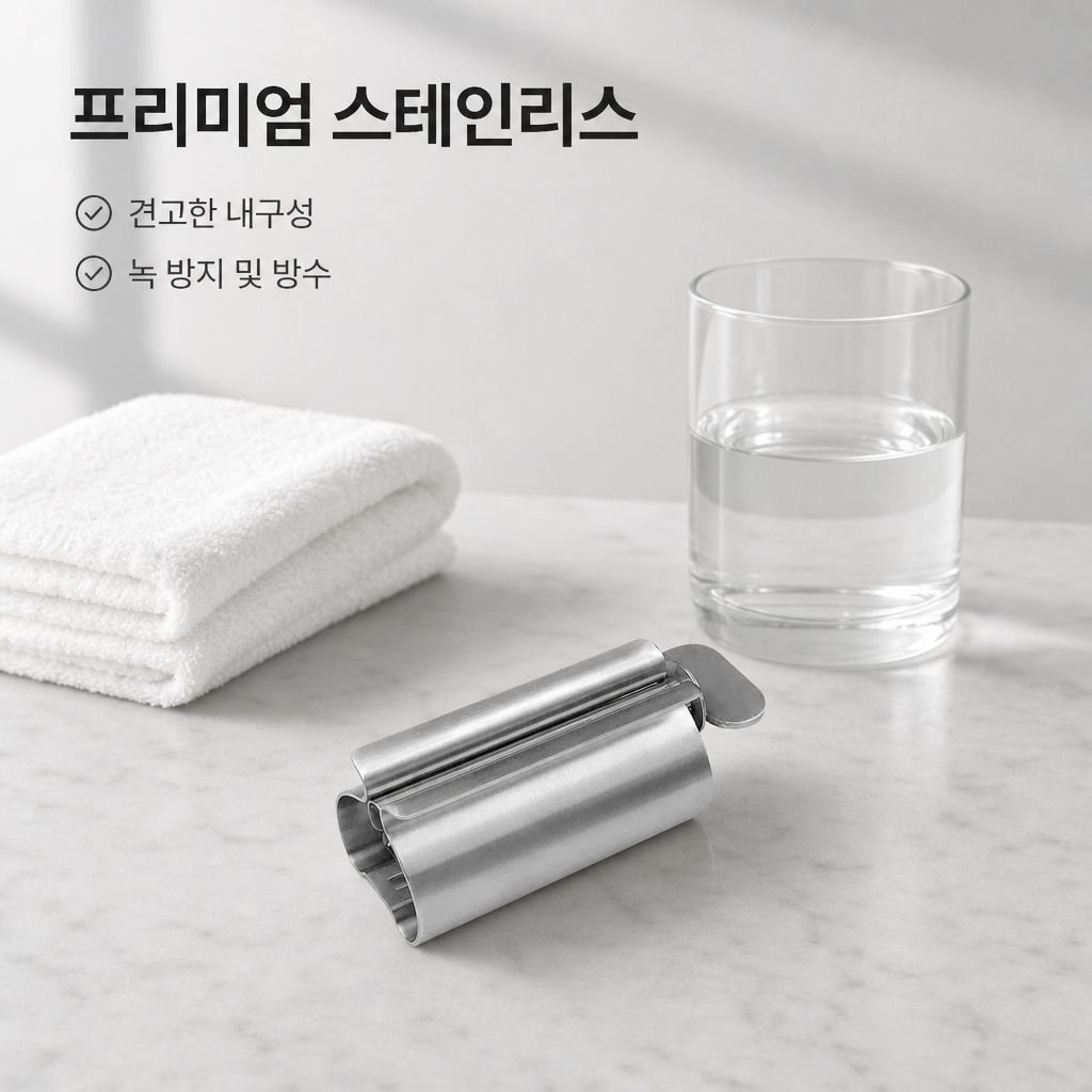 가정용 스테인리스 수동 치약 짜개 게으른 홀더