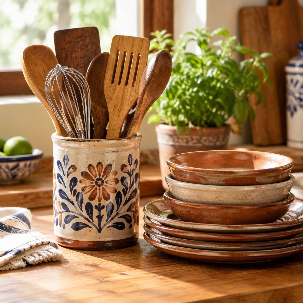 Utensilios de cocina y vajilla