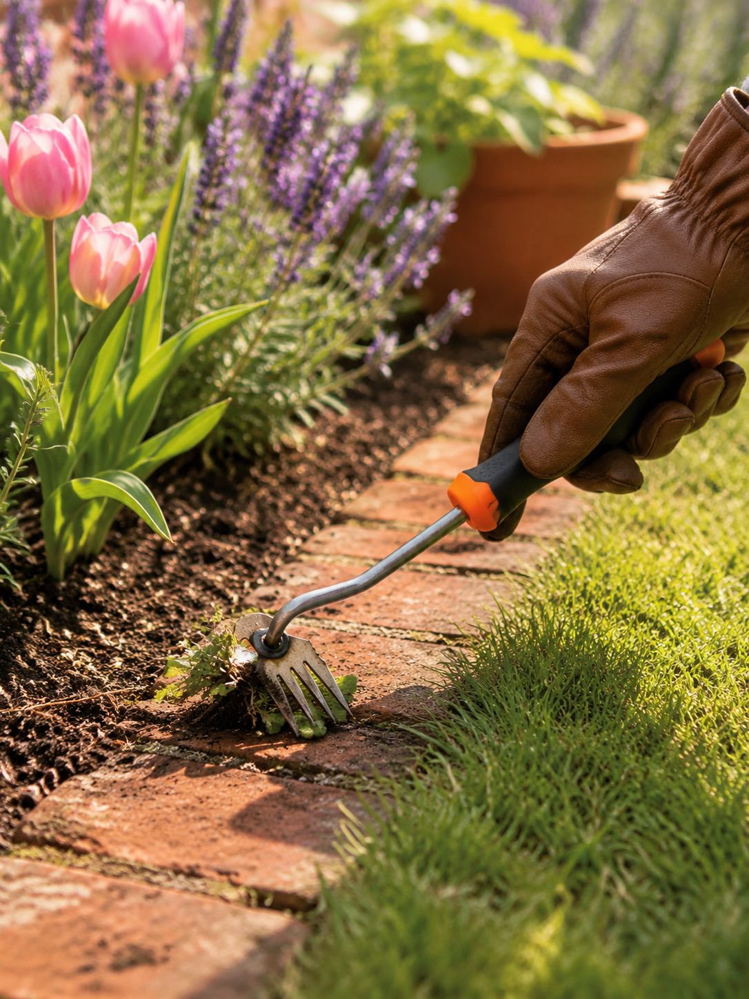 Gartenschaufel für Unkraut und Wurzeln