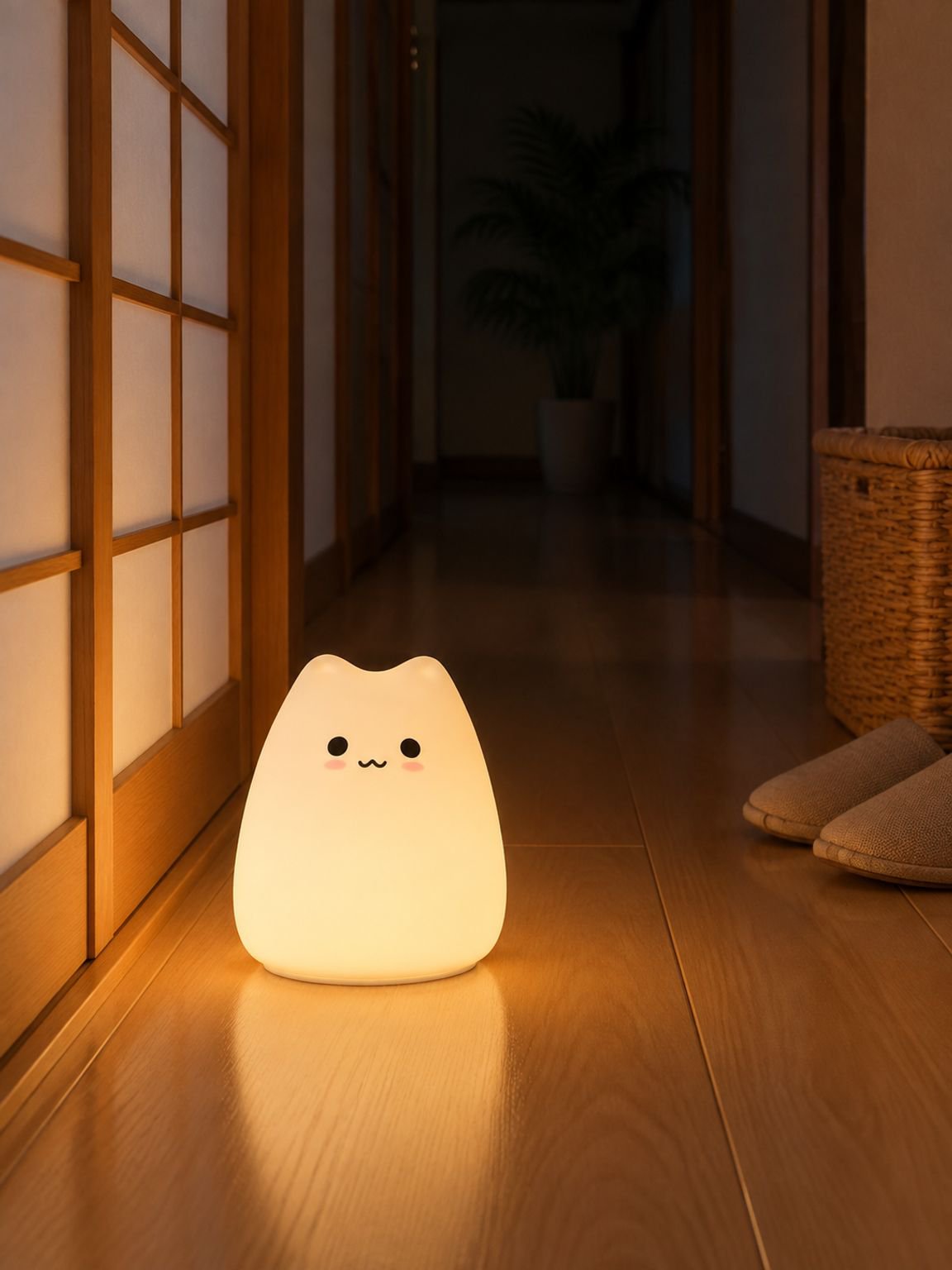 LED搭載の省エネシリコンテーブルランプ
