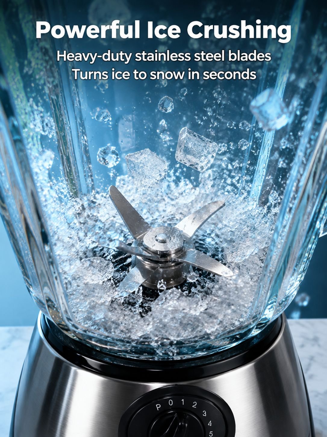 Blender making fresh fruit smoothies