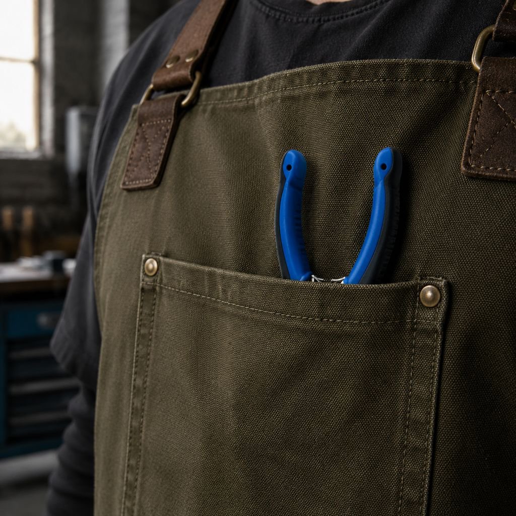 Comfortable grip handles on kitchen scissors