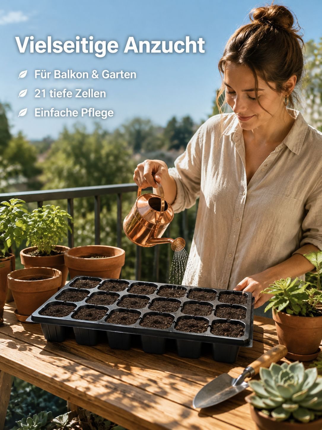 Multifunktionale PET-Kunststoff-Anzuchtschale, speziell für Setzlinge, Blumen, Gemüse und Erdbeeren