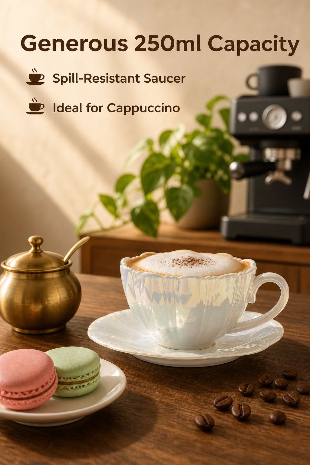 Petal Coffee Cup and Saucer Set