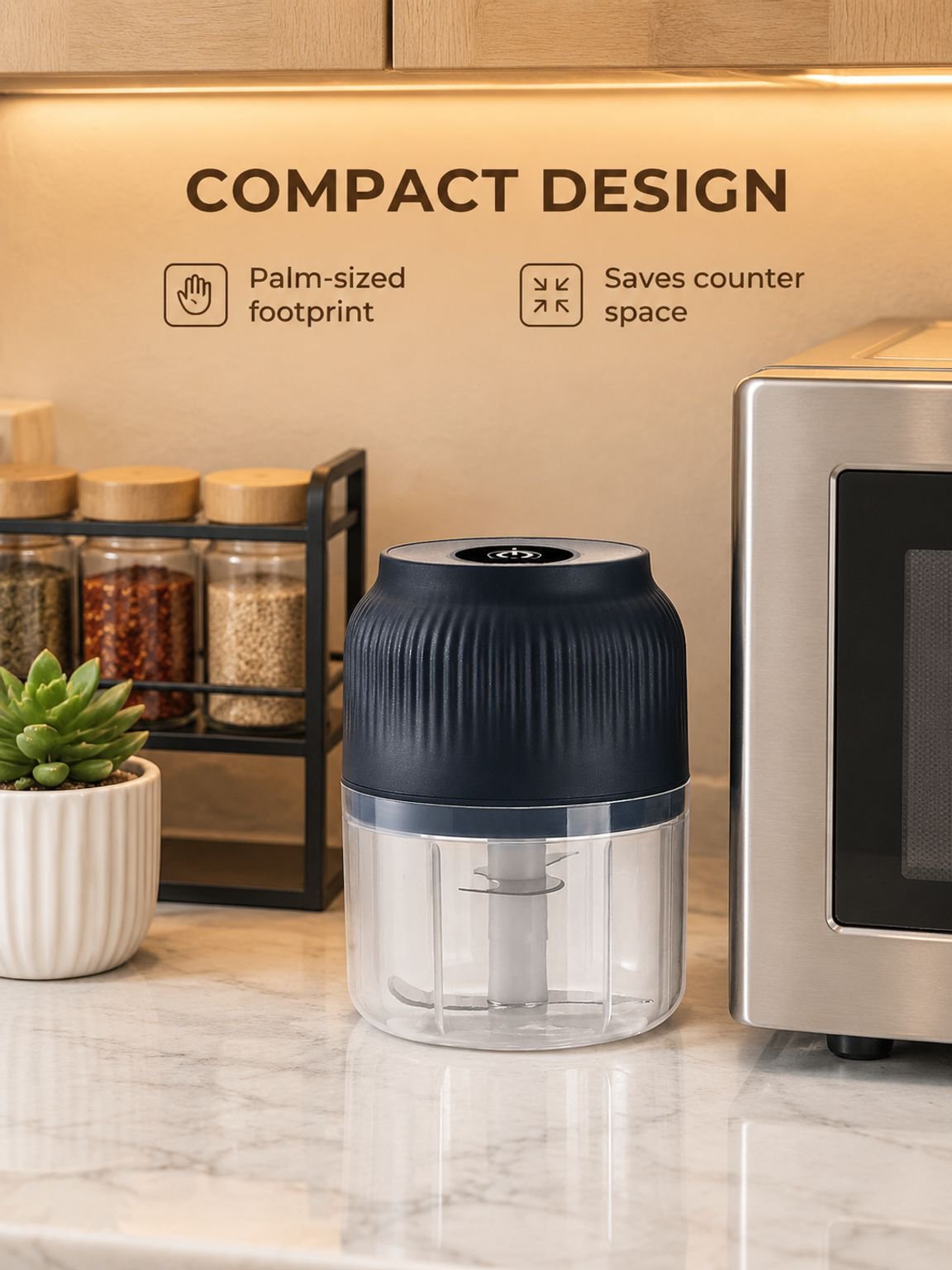 Multifunctional Cordless Electric Meat and Garlic Chopper