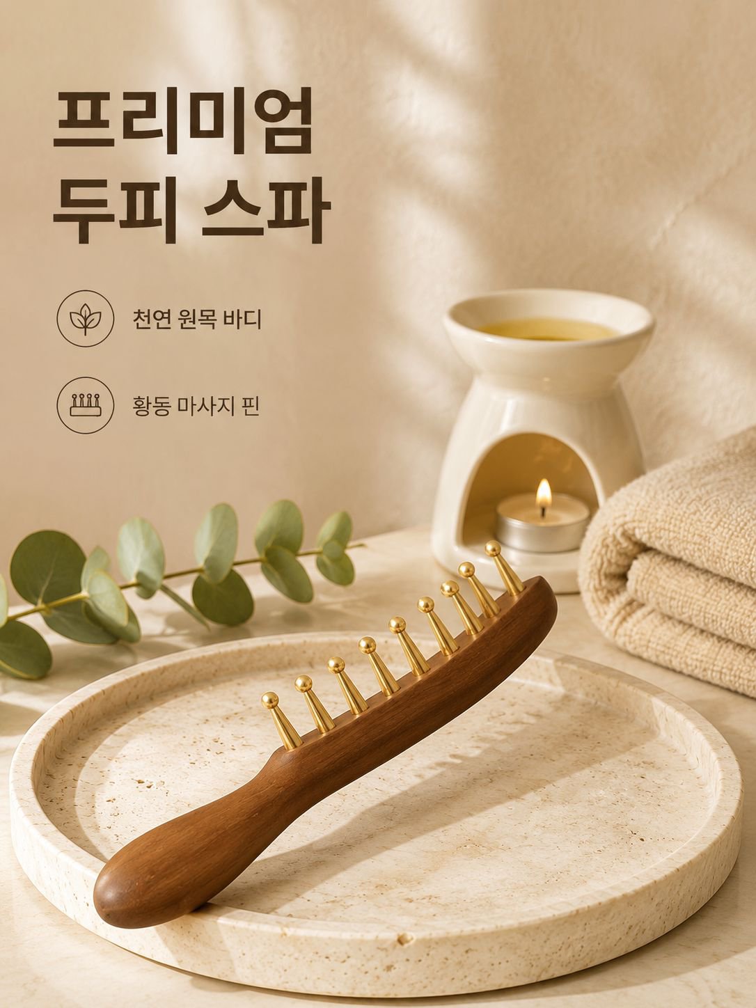 경락 마사지 브러쉬 빗
