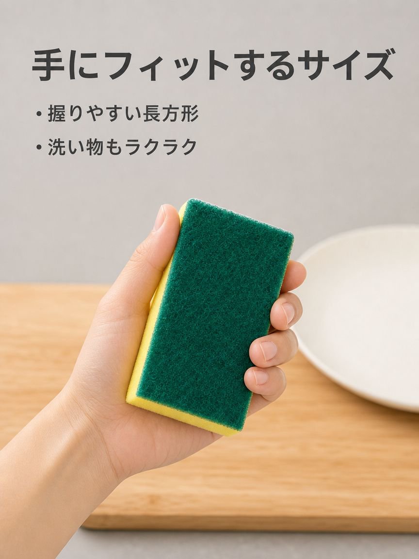家庭用鍋洗いスポンジたわし