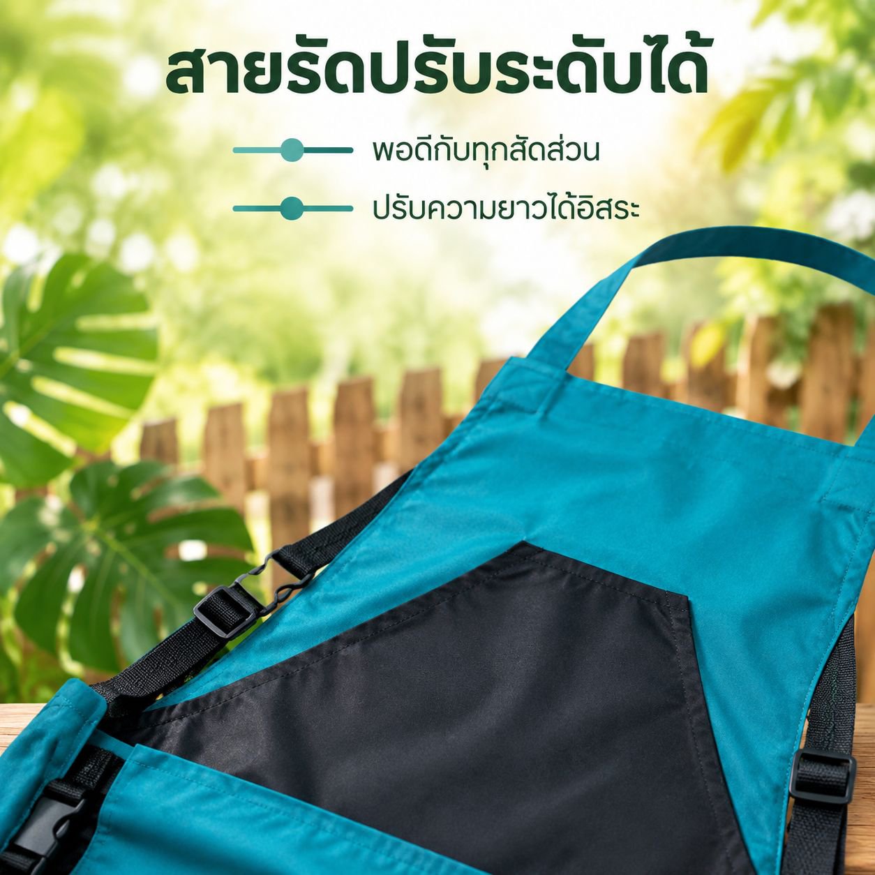 ผ้ากันเปื้อนสำหรับเก็บเกี่ยวผลผลิตในสวน มีกระเป๋าขนาดใหญ่ ผ้ากันเปื้อนทำสวน
