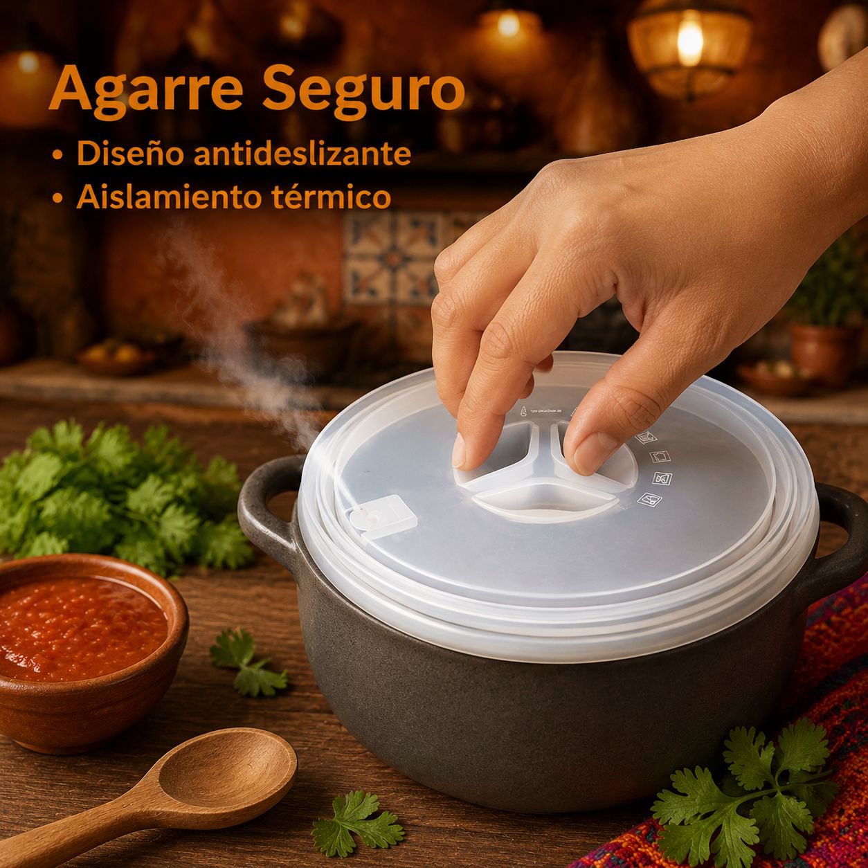 Tapa plegable para bandeja de vapor, apta para vaporeras y ollas de vapor