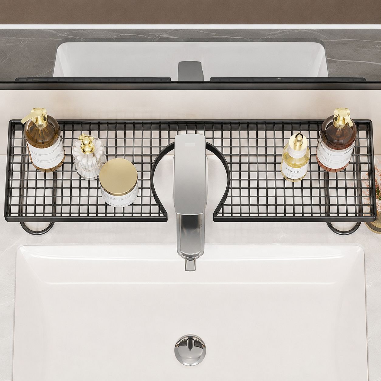Modern Minimalist Premium Bathroom Vanity Shelf