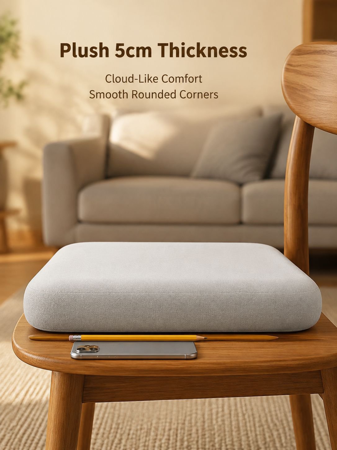 Ice silk elastic fabric seat cushion