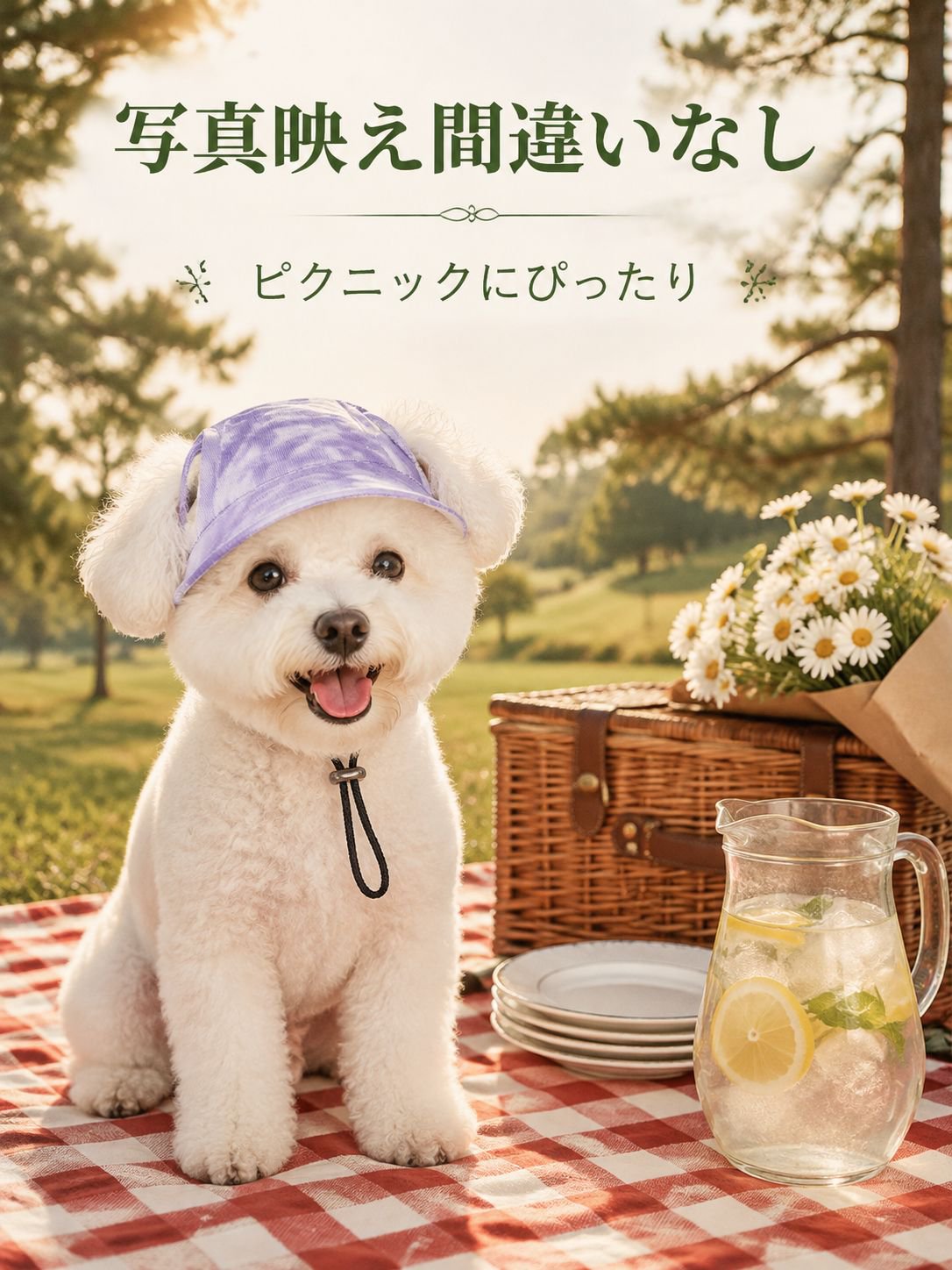 綿製の耳保護サンハット