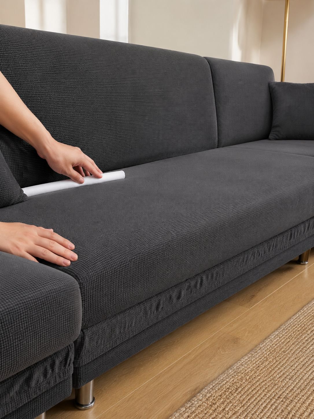 Protector de sofá ajustable para chaise longue