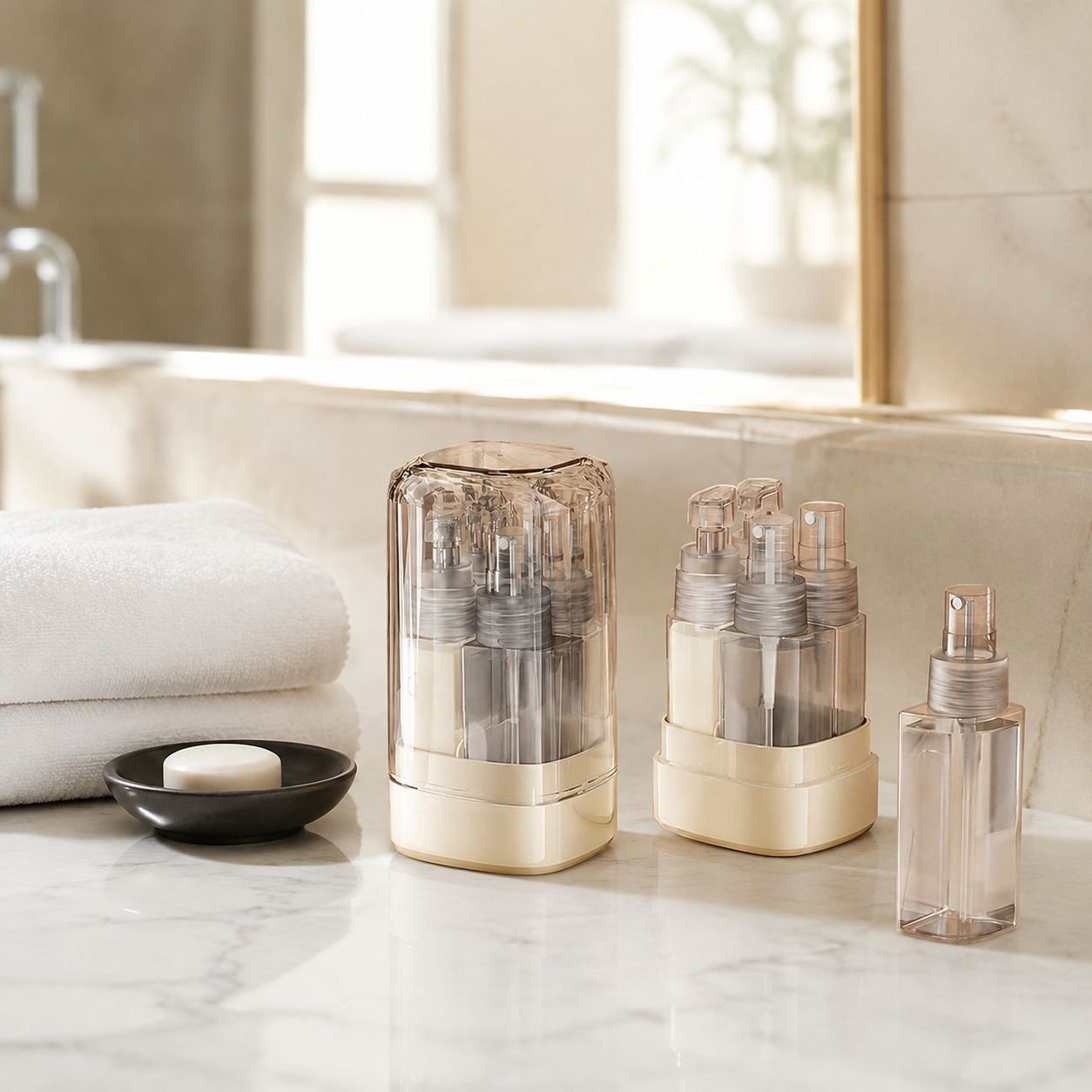 Portable Skin Lotion Dispenser Bottle