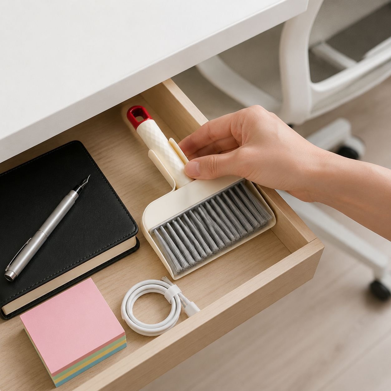 Multi-purpose Mini Brush Set for Desktop, Keyboard, Windowsill, and Pet Cleaning