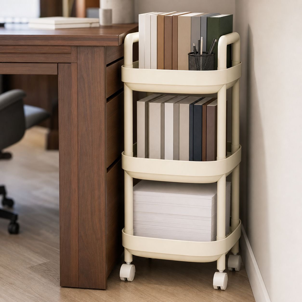 Home Multi-Layer Movable Organizer Shelf