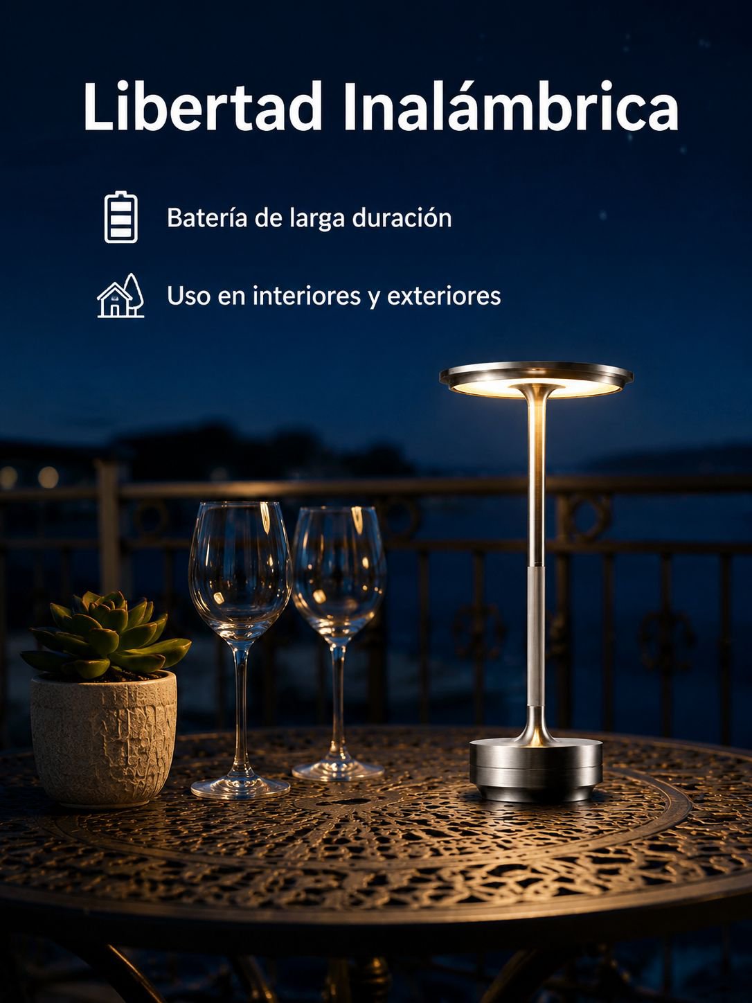 Luz nocturna decorativa LED creativa