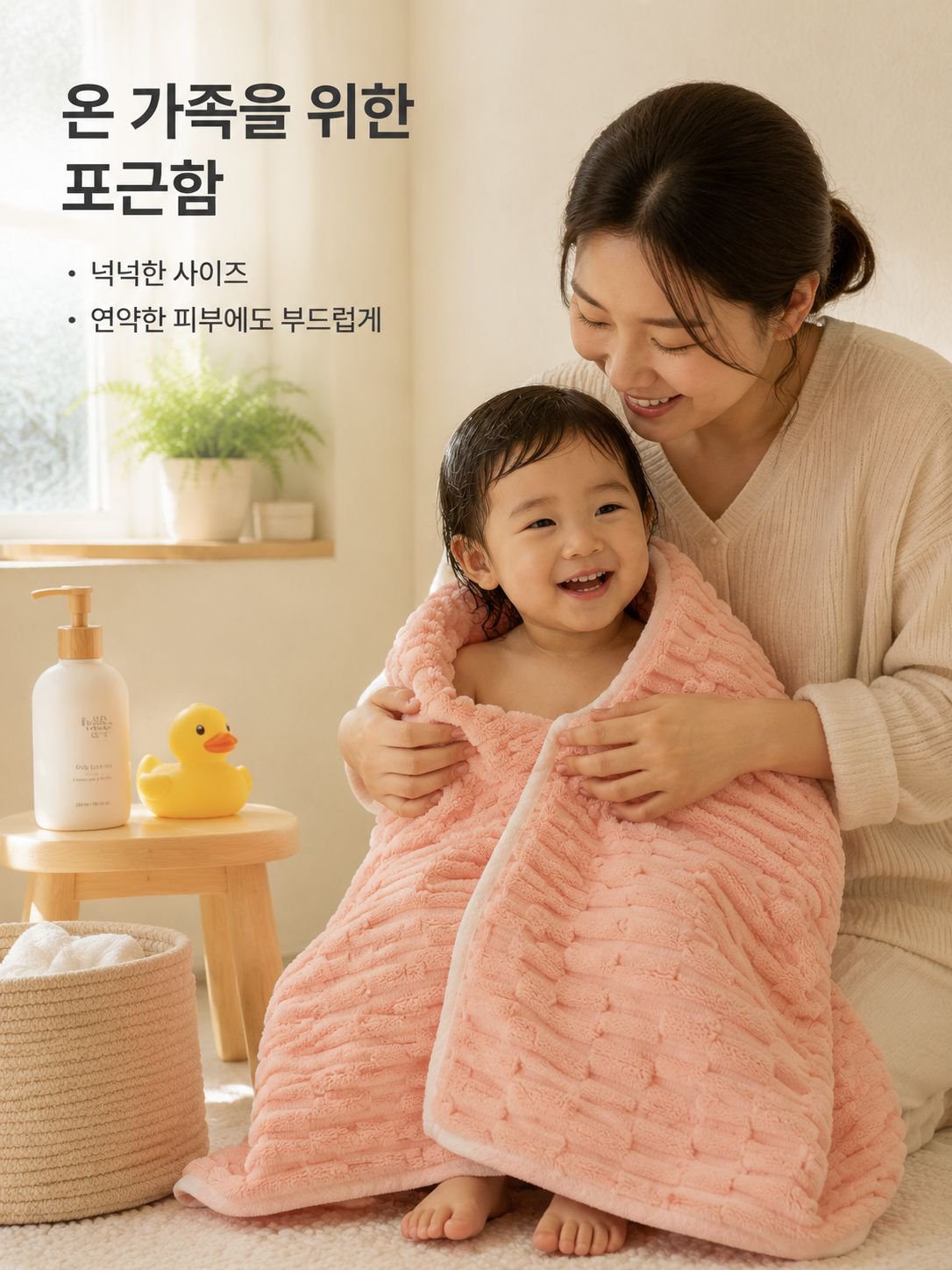 클라우드 스킨케어 두툼한 흡수 코랄 울 타월