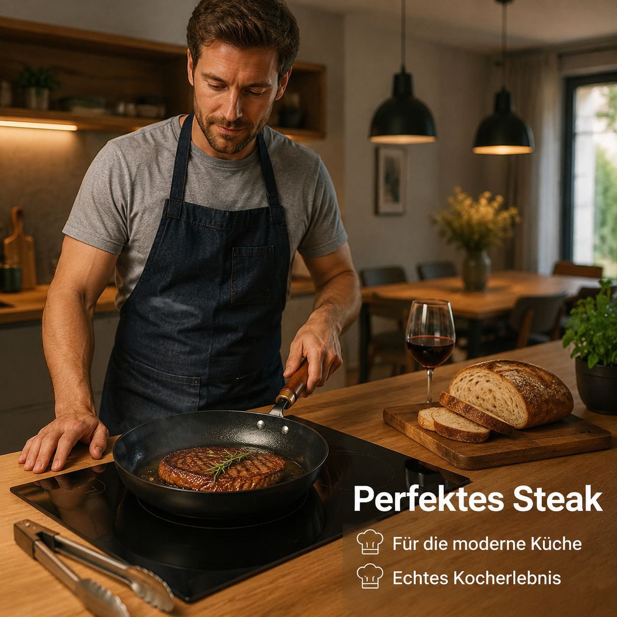 Unbeschichtete Steakpfanne