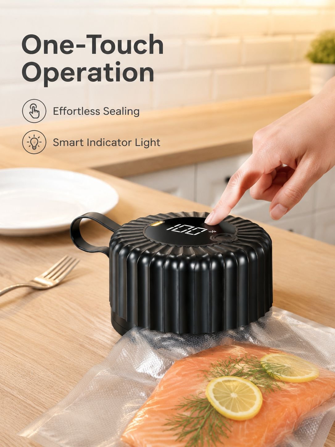 Vacuum sealing machine, electric vacuum sealing machine, food packaging machine, compression bag