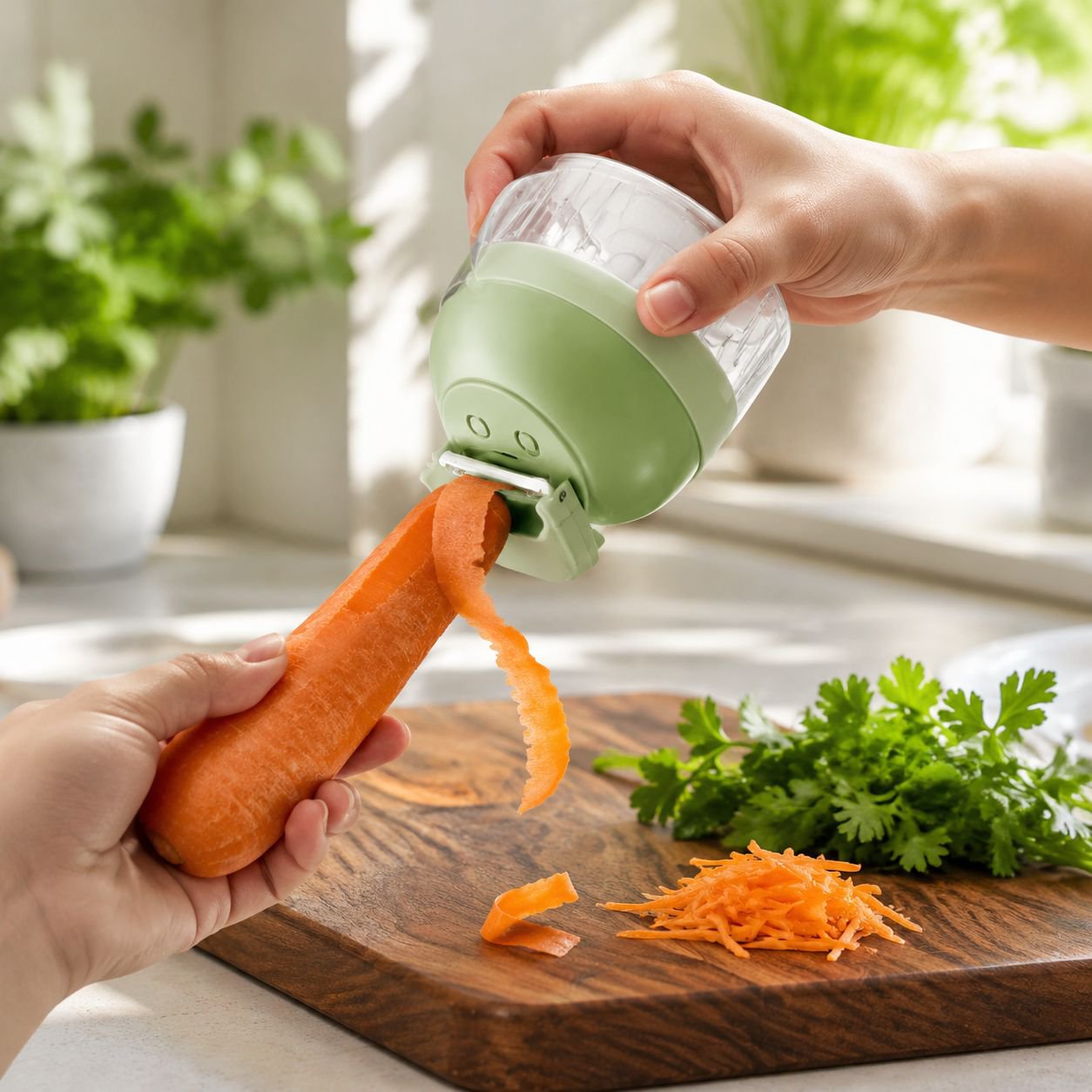 Elektrische Küchenmaschine für Gemüse und Knoblauch