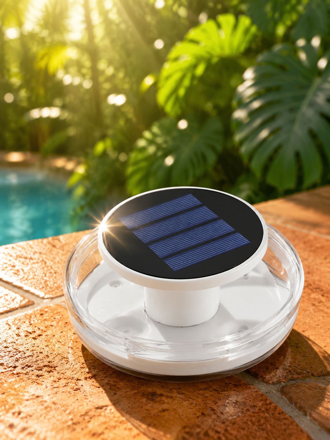 Luces LED solares para estanques y fuentes de jardín