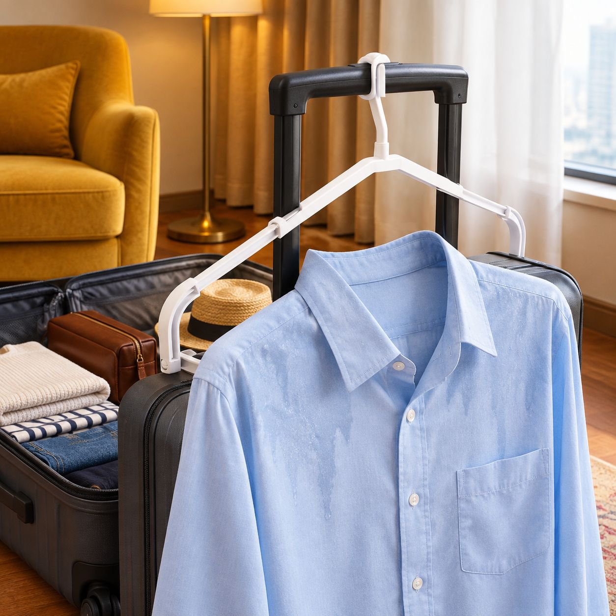 Perchero multifuncional para organizar ropa y accesorios