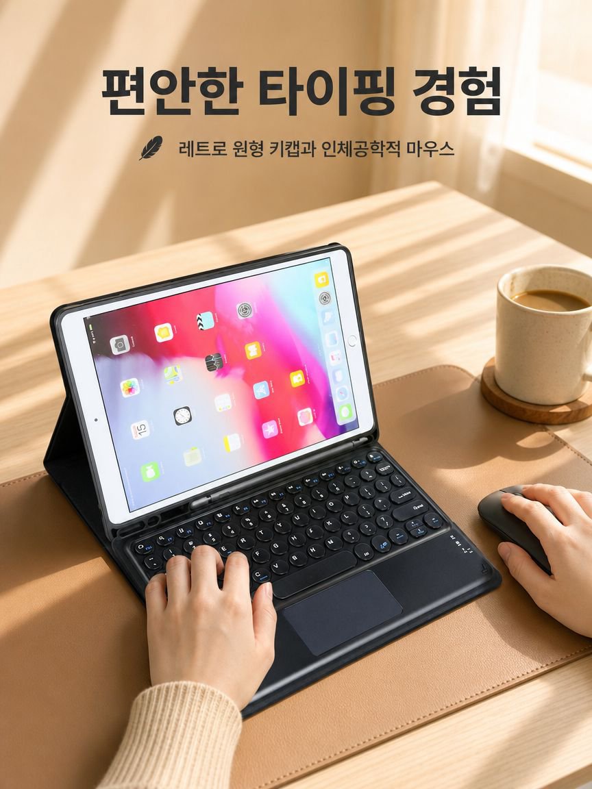 다양한 태블릿 기종에 호환되는 키보드 케이스