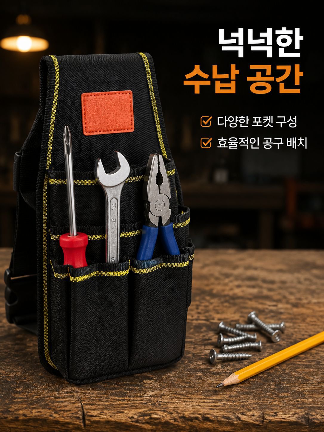 금속 전기 작업 전용 고소 작업 수리 공구 허리 가방 옥스포드 천 휴대용 공구 가방